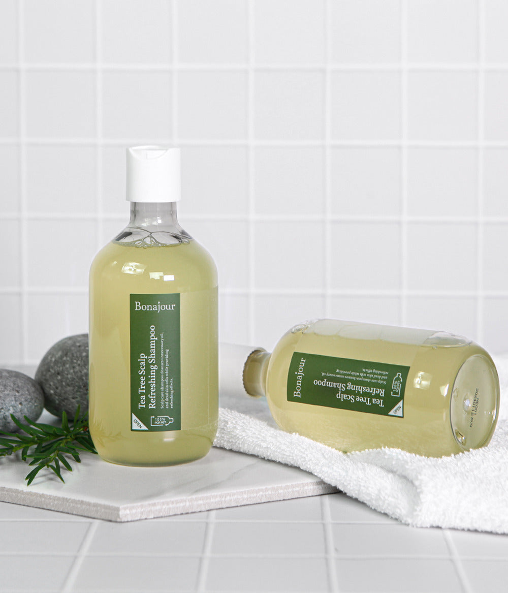 Shampoing rafraîchissant pour cuir chevelu à l'arbre à thé Bonajour 320 ml