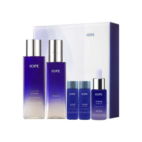 Coffret de soins pour la peau IOPE Stem 3 Adoucissant et Émulsion