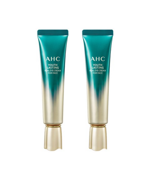 Crème contour des yeux AHC Youth Lasting Real pour le visage 30 ml x 2 unités