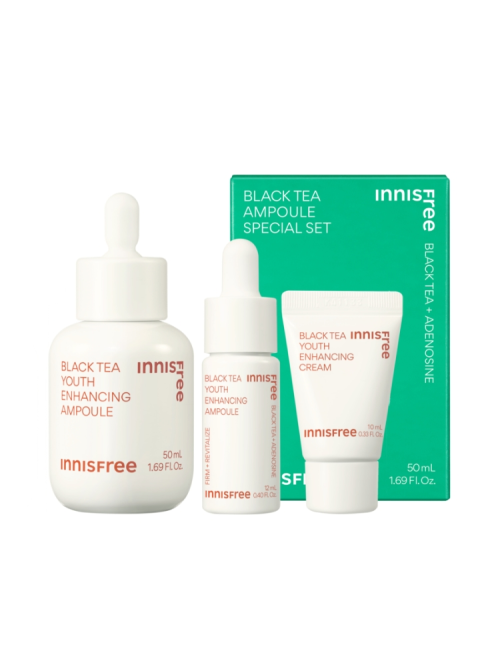 Coffret spécial d'ampoules rajeunissantes au thé noir Innisfree