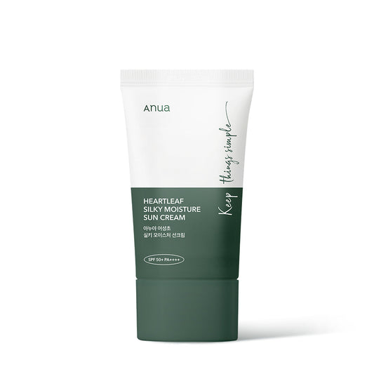 Crème solaire hydratante soyeuse Anua Heartleaf 50 ml