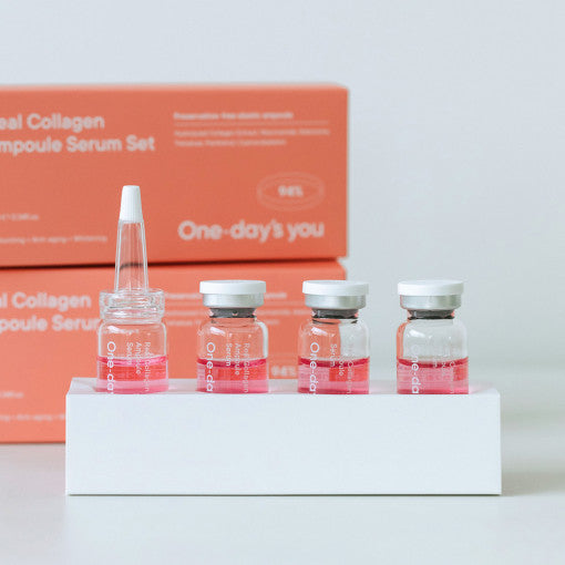 Coffret de sérums en ampoules de collagène Real Collagen de One-day's You, 10 ml x 4 unités