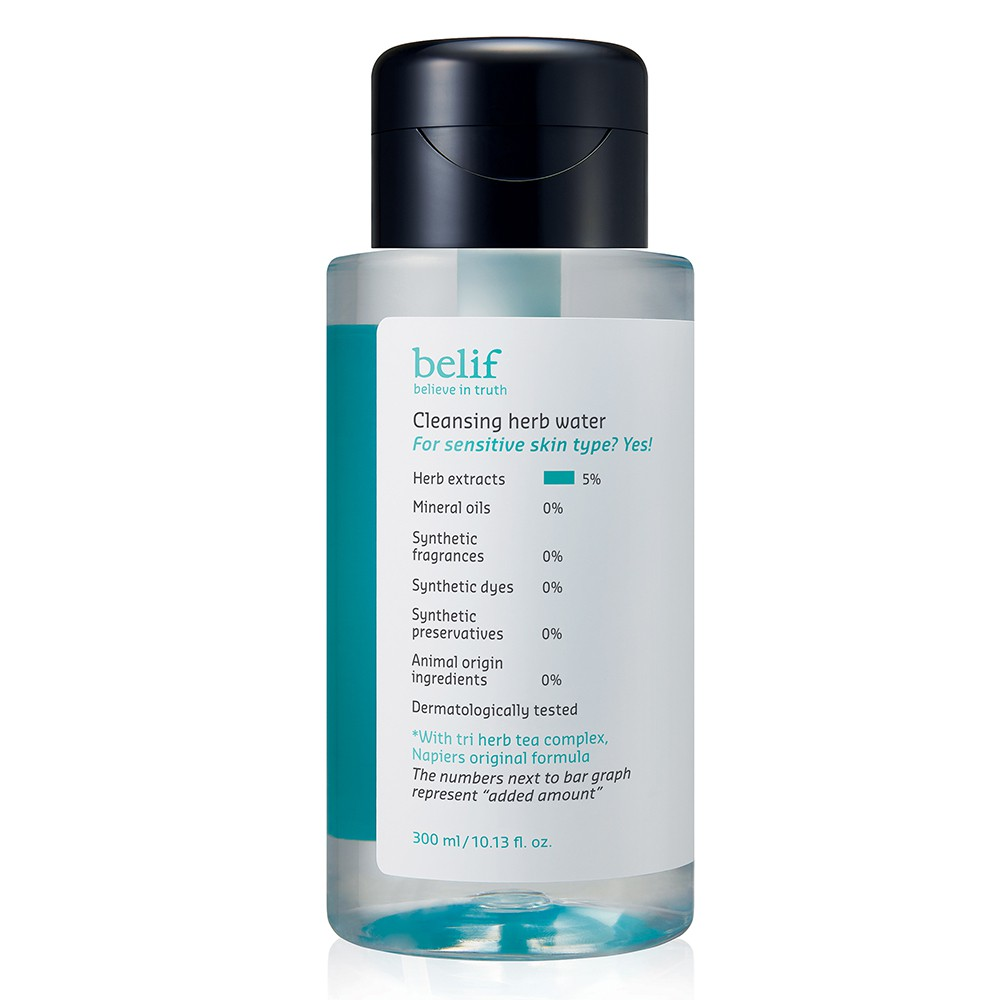 Eau nettoyante aux herbes belif 300 ml