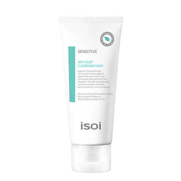 Mousse nettoyante anti-poussière pour peaux sensibles isoi 100 ml